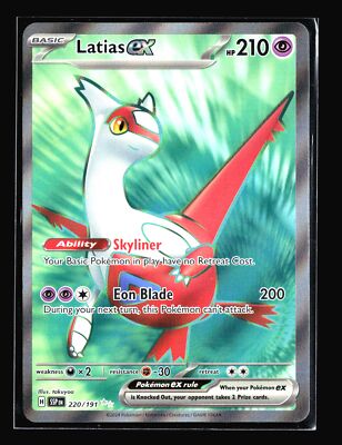 Latias Ex 2024 Surging Sparks #220/191 SSP Ultra Rare Pokemon Card