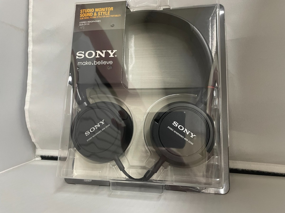 MDR-ZX100 Black SONY ZX Series Stereo Headphones MDRZX100 | eBay