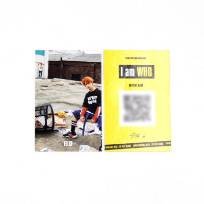 STRAY KIDS] I am WHO / My Pace / Official QR Photocard / Behind