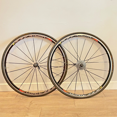 Mavic Ksyrium Elite 700c Road Bike Wheelset QR 130/100mm Sram 9s w