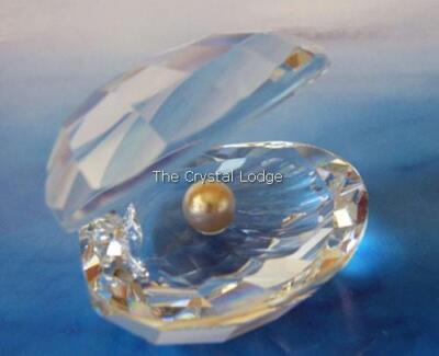 SWAROVSKI CRYSTAL OYSTER SHELL WITH PEARL LARGE 014389 MINT BOXED