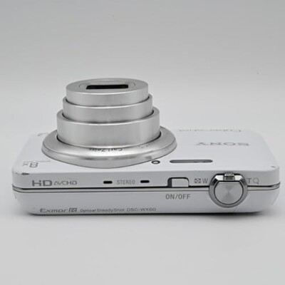 Sony Digital Camera DSC-WX60 Cyber Shot White 8.0x 16.2MP Compact