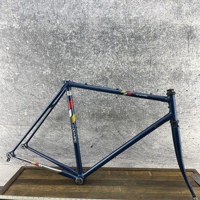 Vintage Fuji Olympic SS Road Bike Frame Set 55 cm Blue Japan Steel