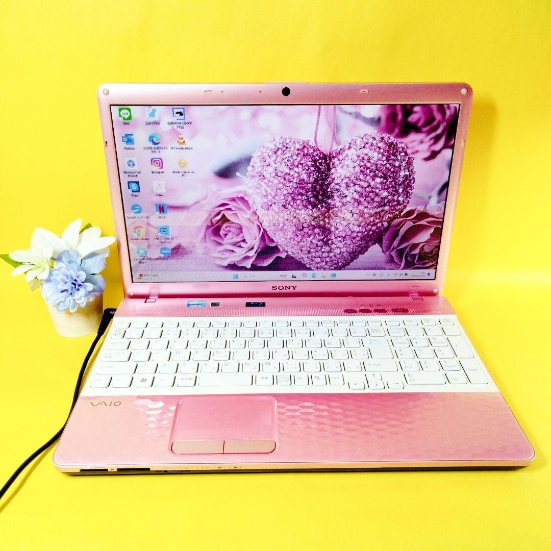 SONY VAIO Pink Intel Core i5 Windows 11 SSD 256GB 4GB Blu-ray CD