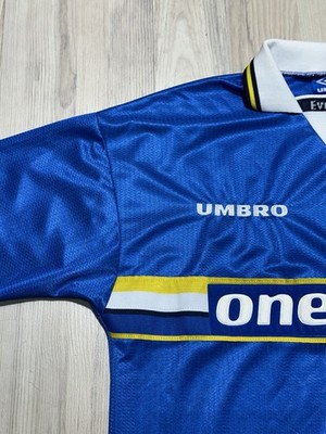 LONGSLEEVE EVERTON 1997 1998 1999 HOME FOOTBAL SHIRT SOCCER JERSEY