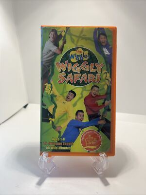 The Wiggles - Wiggly Safari -VHS 2002 W/Steve Irwin ,The Crocodile