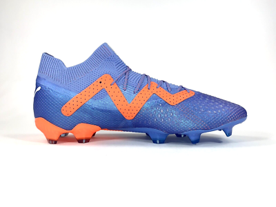Puma Future Ultimate FG AG Blue Orange Soccer Cleats 107165 01 Men