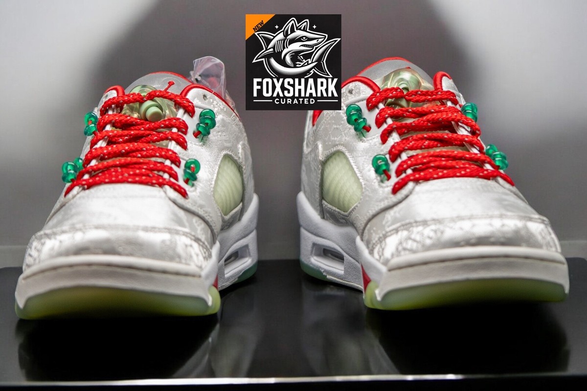 Size 8M #242 of 250 Clot X Air Jordan 5 Low White Satin Box Promo