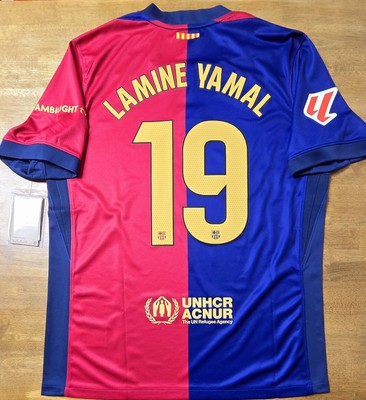 2024/25 Nike FC Barcelona #19 LAMINE YAMAL La Liga Home Soccer