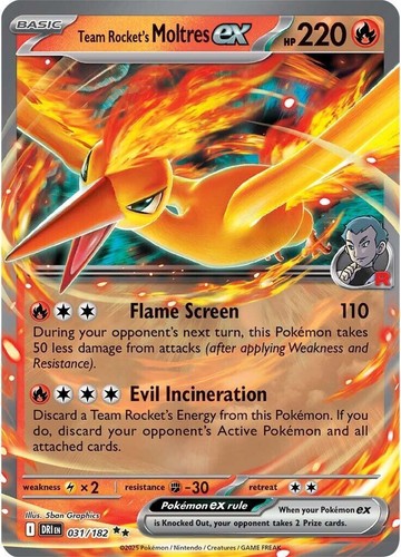 Basic Moltres HP 120 Flare Float Ability Blazing Flight Attack Red