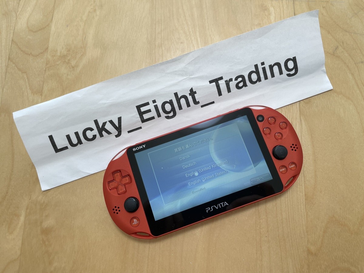 PS Vita Metallic Red PCH 2000 ZA26 Console only PSV Slim [H] | eBay