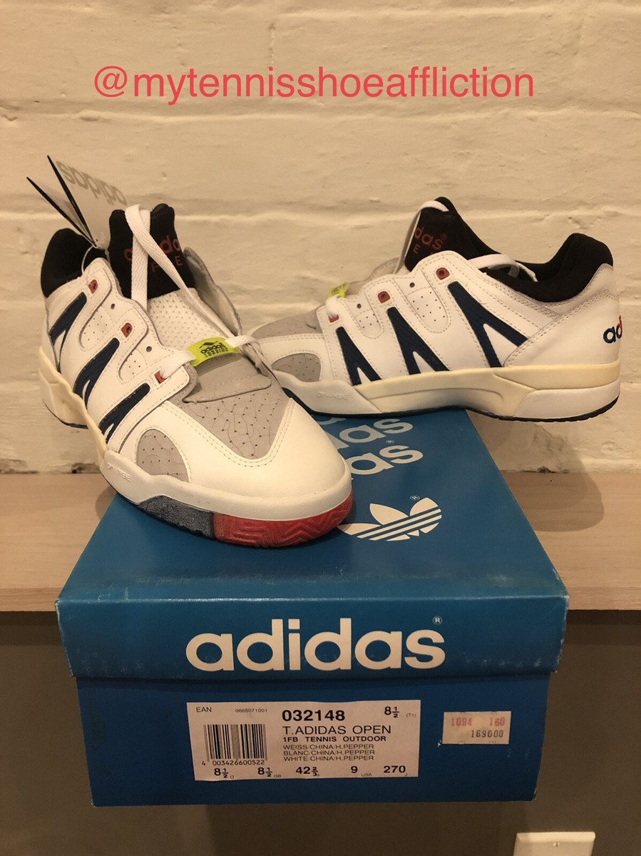 1990 Torsion Adidas Open Edberg OG DS Deadstock Vintage Size 9 | eBay