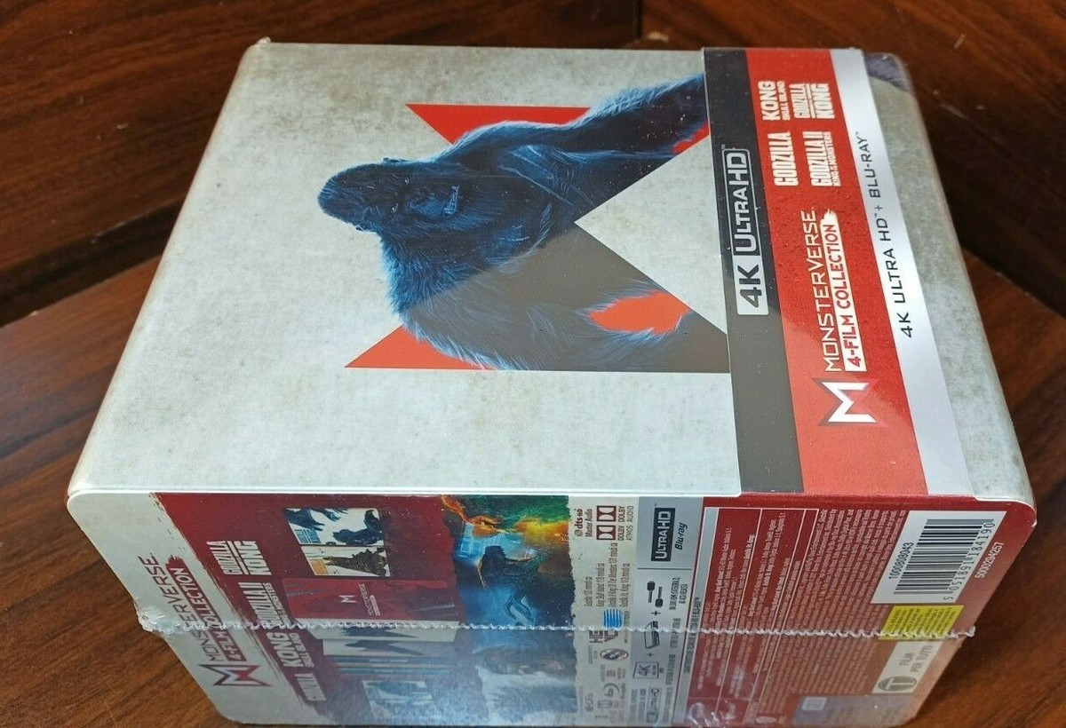 MONSTERVERSE 4-Film Collection 4K Steelbook- NEW-Free Box Shipping