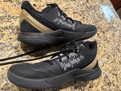 Nice! Nike Kyrie Flytrap 2 II Black Gold Basketball Casual Shoes