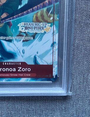 PSA 10 Roronoa Zoro OP01-013 Treasure Cup Top 8 Promo ONE PIECE