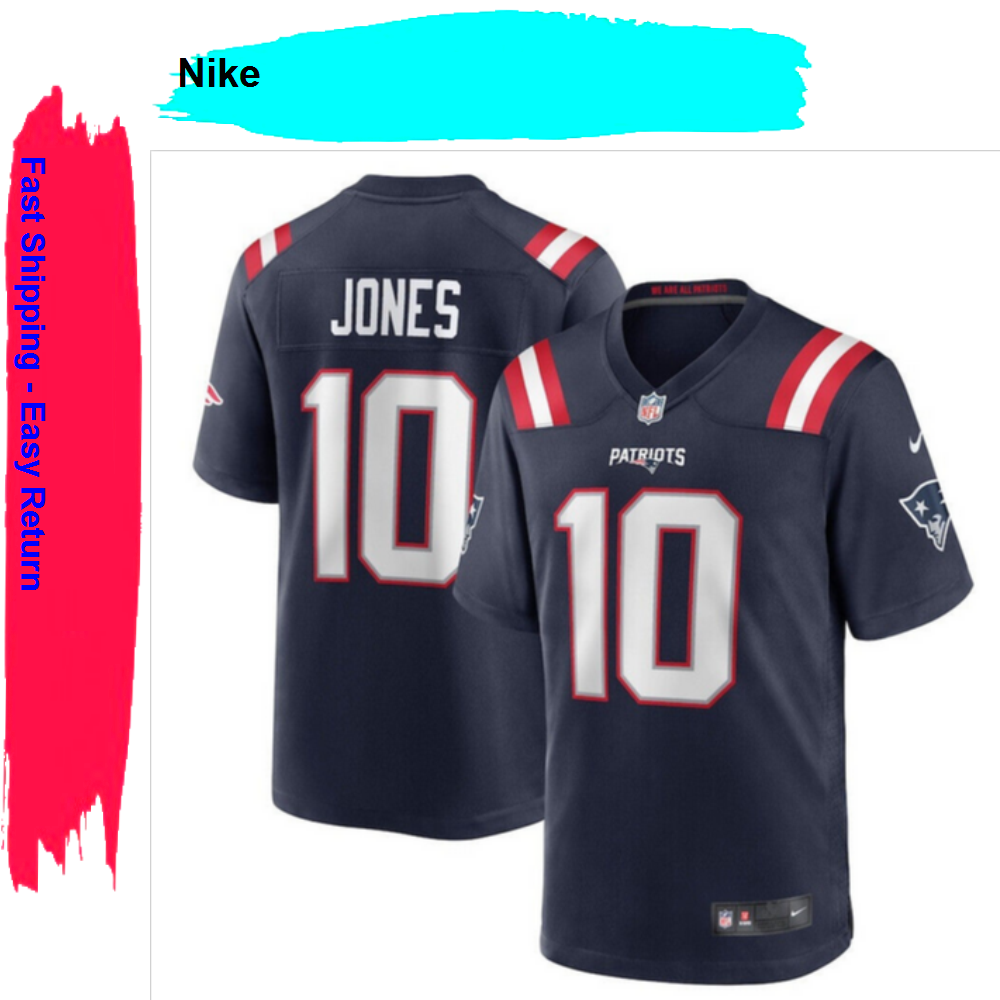 NFL Nike New England Patriots Youth Mac Jones Player Game Jersey