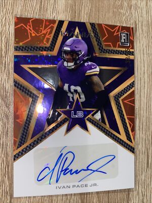 Ivan Pace Jr. 2023 Wild Card Auto Mania #AMS-A #33/35 SP RC