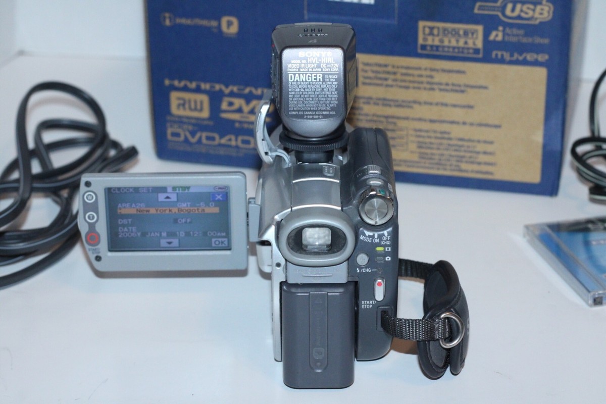 Sony DCR-DVD405 Camcorder - Black/Silver for sale online | eBay
