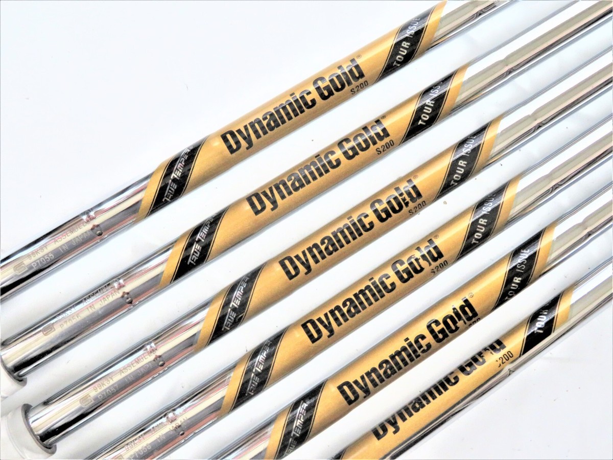 TRUE TEMPER DYNAMIC GOLD TOUR ISSUE S200-FLEX 5-PW 6pcSHAFTS GOLF