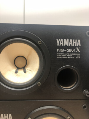 YAMAHA Full Range Speaker NS-3MX Pair set Black Mini Monitor