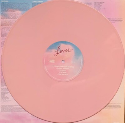 Taylor Swift - Lover 2 LP Blue and Pink Colored Vinyl Record