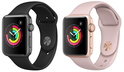 Apple Watch Series 3 GPS 38mm or 42mm with Sport Band and Aluminum