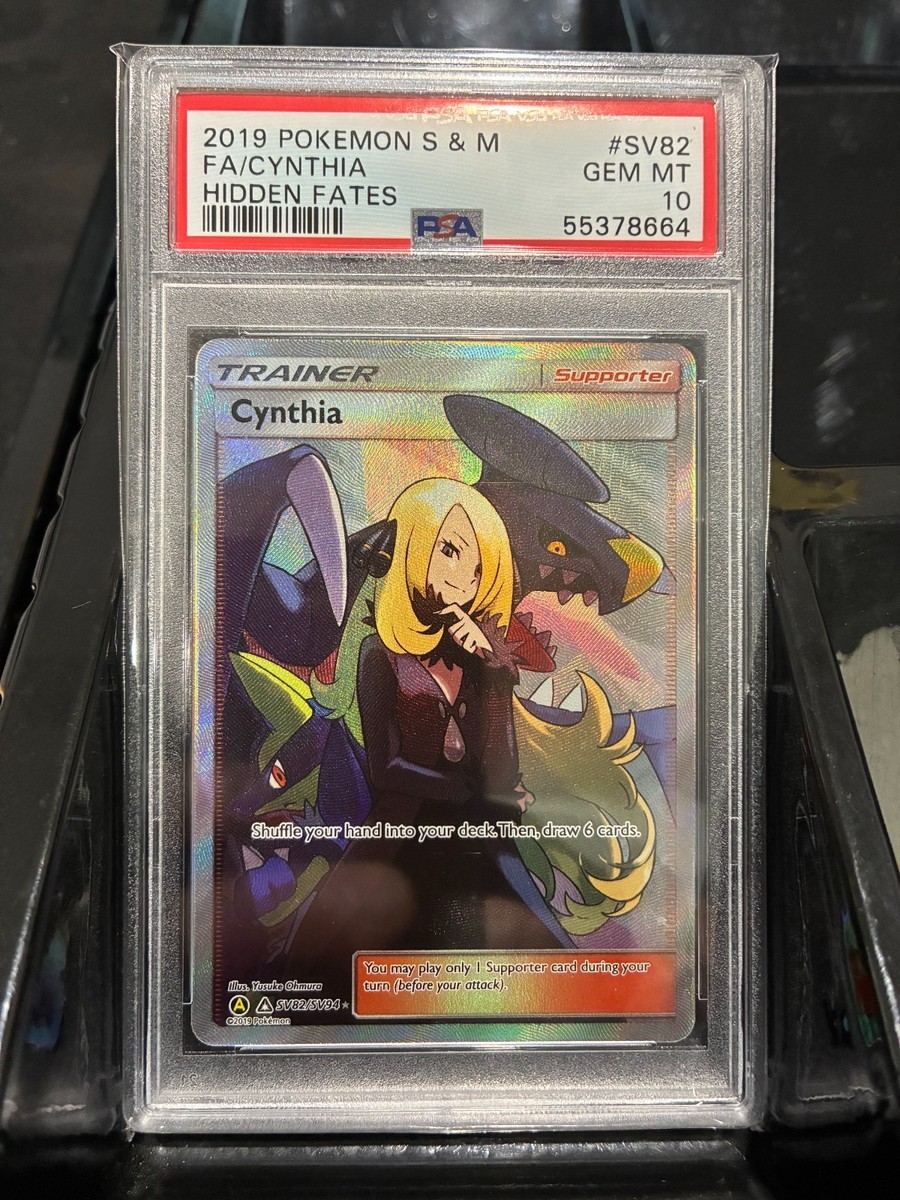 PSA 10 GEM MT - FULL ART TRAINER CYNTHIA Card SV82/SV94 Pokemon