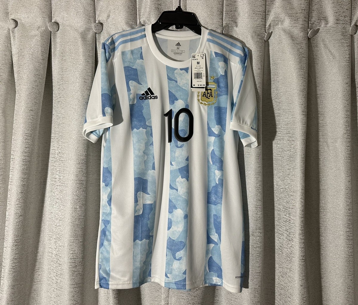 Argentina 20/21 Home Messi Adidas Aeroready Soccer Jersey Size M