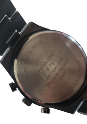 Japan Movement FDMAL 1047 Base Metal Bezel 2107 Black with Bronze