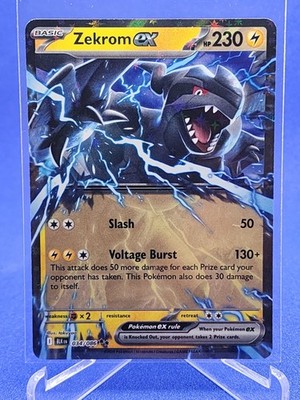 💥 Zekrom Ex 034/086 - Double Rare Holo - Black Bolt - Pokemon TCG