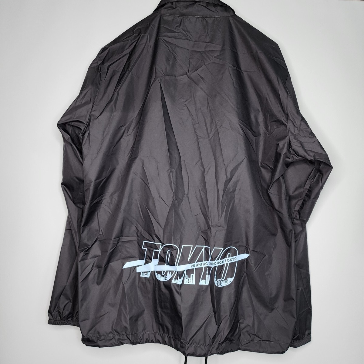 ASICS Tokyo Marathon 2024 Black Zip Jacket 2XL Windbreaker Japan