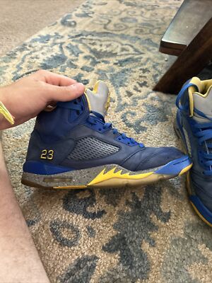 Nike Air Jordan 5 V Retro Laney Varsity Blue Yellow Men 10 CD2720