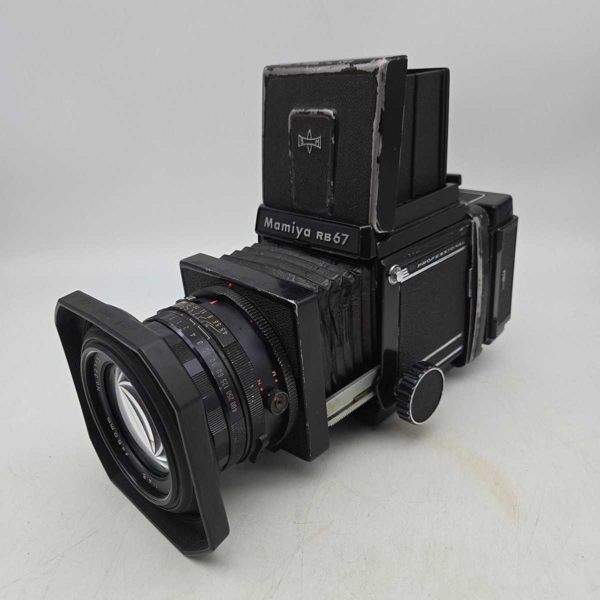 Mamiya RB67 Pro Camera 220 Film Back Waist Level Viewfinder w