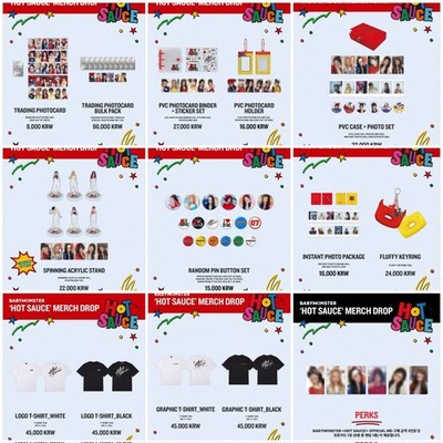 BABYMONSTER HOT SAUCE MERCH DROP ONLINE STORE - OFFICIAL PHOTOCARD