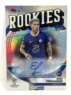 2022-23 Topps Finest UCL The Rookies Chelsea RC Enzo Fernandez