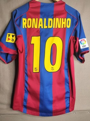 Ronaldinho 10 Medium Jersey FC Barcelona 2004 2005 Home Maglia