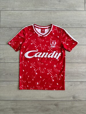 Liverpool 1989 1990 Candy Football Shirt Soccer Jersey Reissue