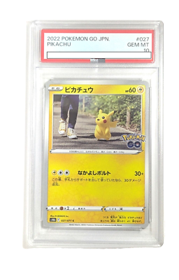 PSA 10 Pokemon Card Pikachu C 027/071 s10b Pokemon GO | eBay