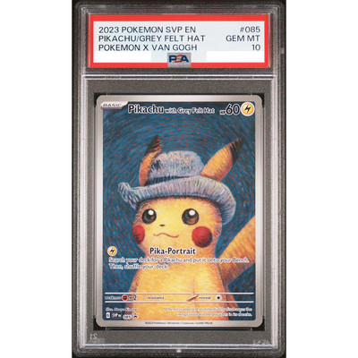PSA 10 Pikachu With Grey Felt Hat Van Gogh Museum 085 Promo