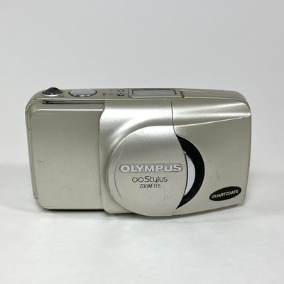 Olympus Stylus Zoom 115 35mm Point and Shoot Camera for Parts or