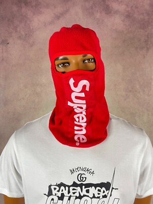 New Supreme Heat Red Mask Balaclava Ski Snowboard Mask Rasta ATV