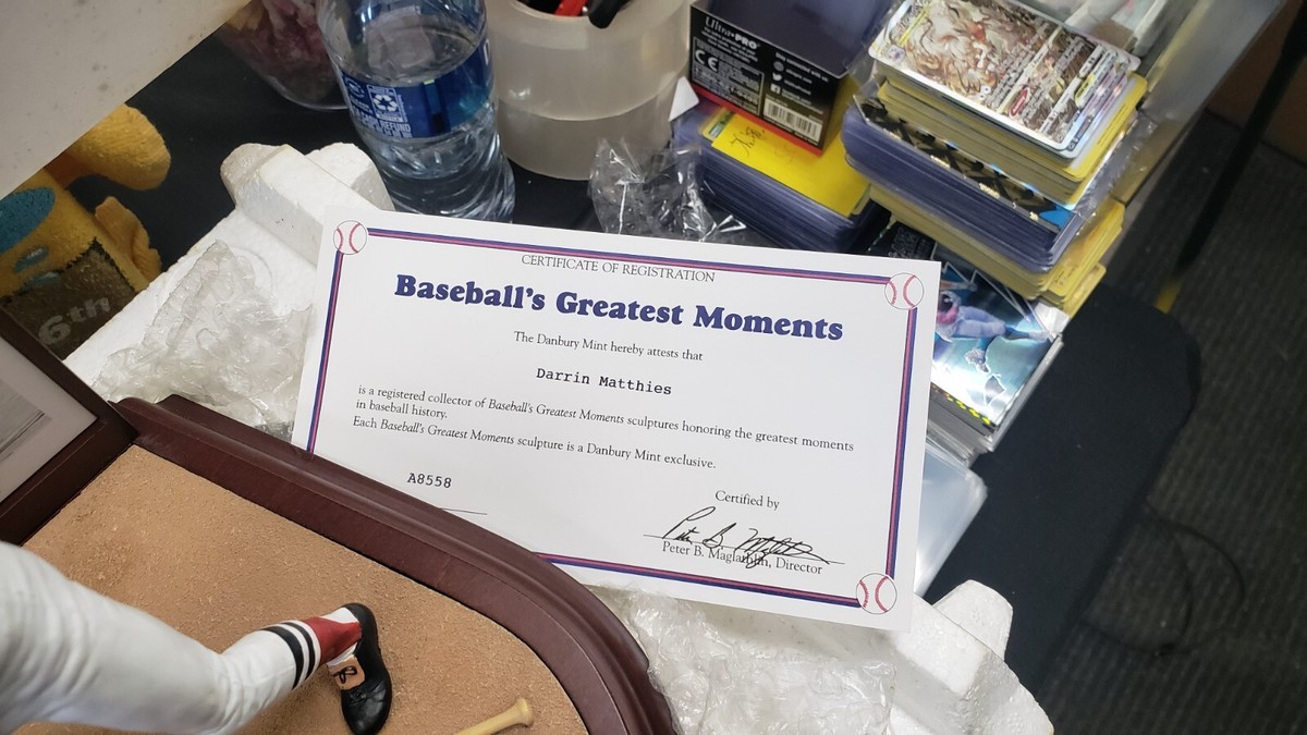 CIB CARLTON FISK 12TH HOME RUN 1975 WORLD SERIES DANBURY MINT TRIO