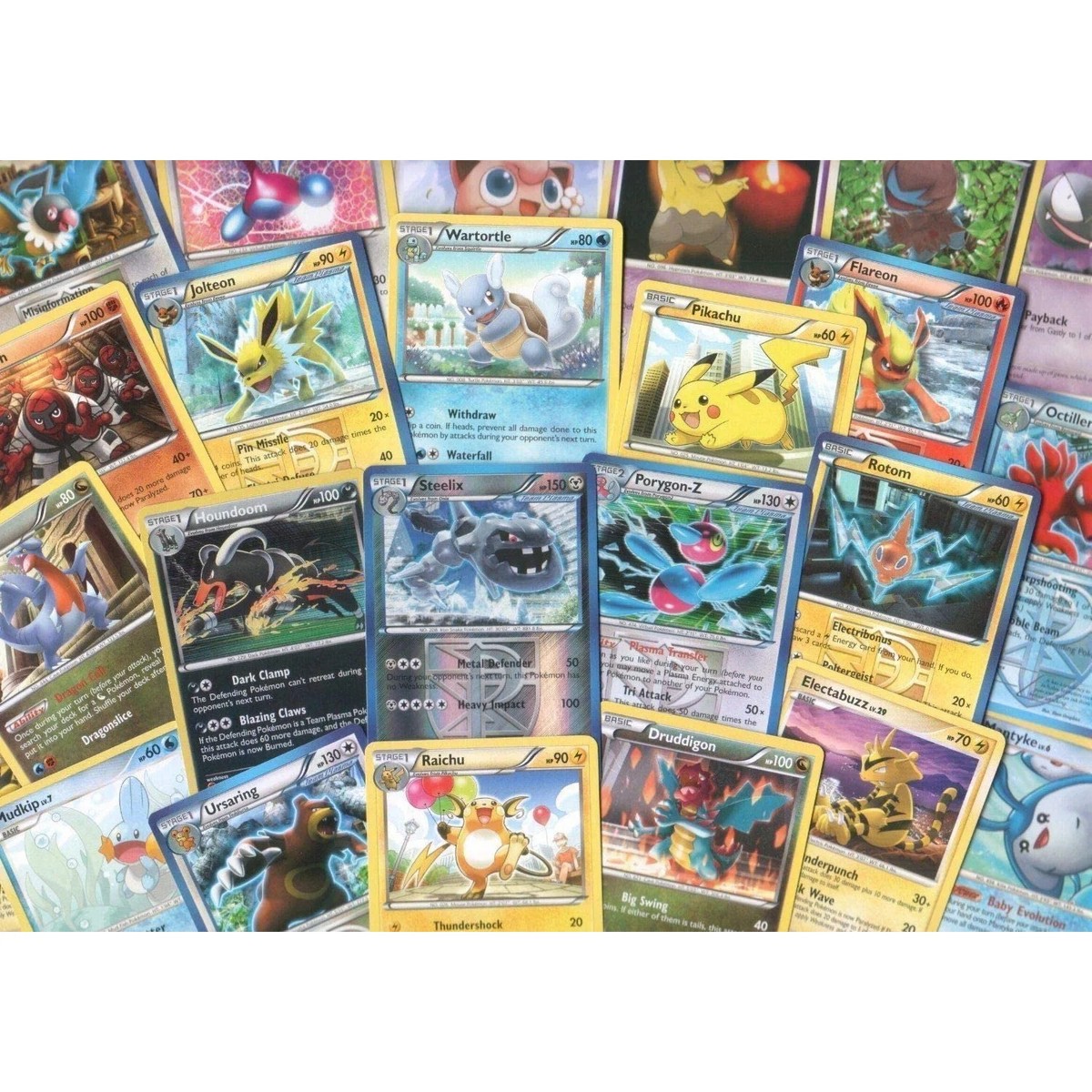 Bulk Pokemon TCG Cards: 100 Card Lot + 7 Bonus Free Foil Cards | eBay
