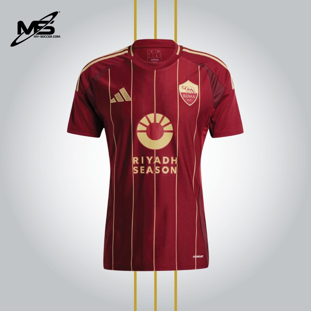 100% Original Adidas AS Roma Home 2024-25 Stadium Jersey (Asian