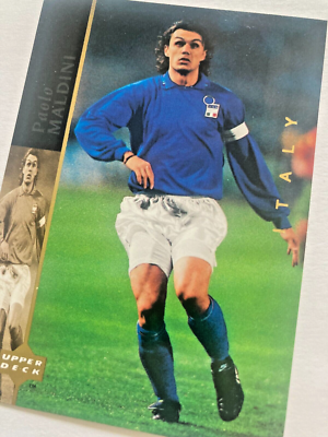 Paolo Maldini 1994 Upper Deck World Cup USA 94 Superstars Set Card