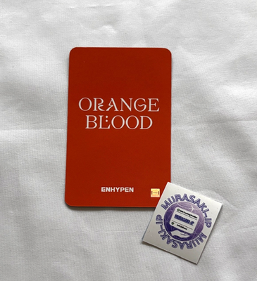 ENHYPEN Jake ORANGE BLOOD Soundwave lucky draw official Photocard