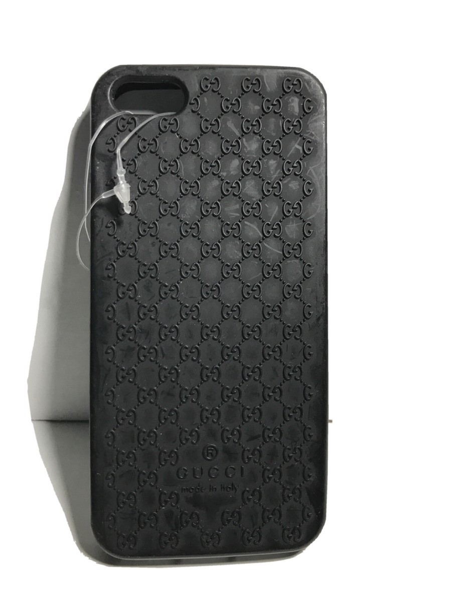GUCCI GG Logo Custodia Iphone 5G Black bioplastic Fitted Phone