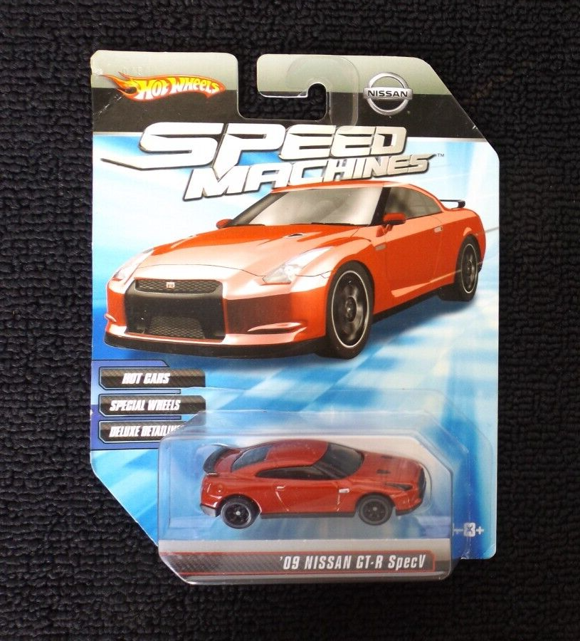 Hot Wheels Speed Machines 2009 Nissan GT-R SpecV Red MOC | eBay