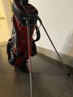 OGIO Grom Stand Carry 8 -way Divider Golf Bag- Black, Red, & Grey