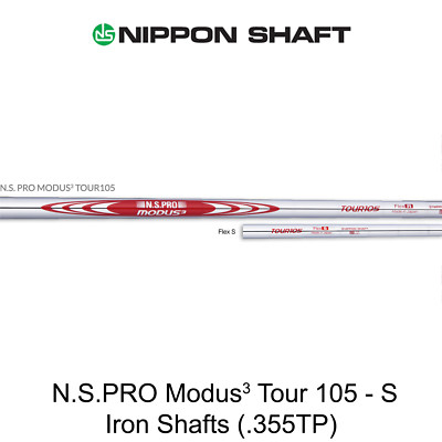 Nippon NS Pro Modus 3 Tour 105 - S flex Steel Iron Shafts (.355TP